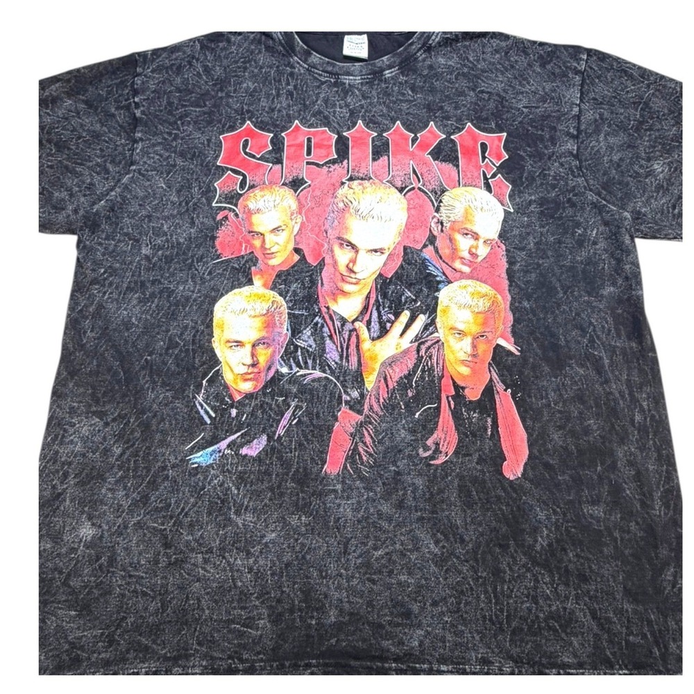 Spike Buffy The Vampire Slayer James Marsters Graphic T Shirt XL Acid Wash Y2K